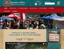 Tablet Screenshot of kamiahchamber.com